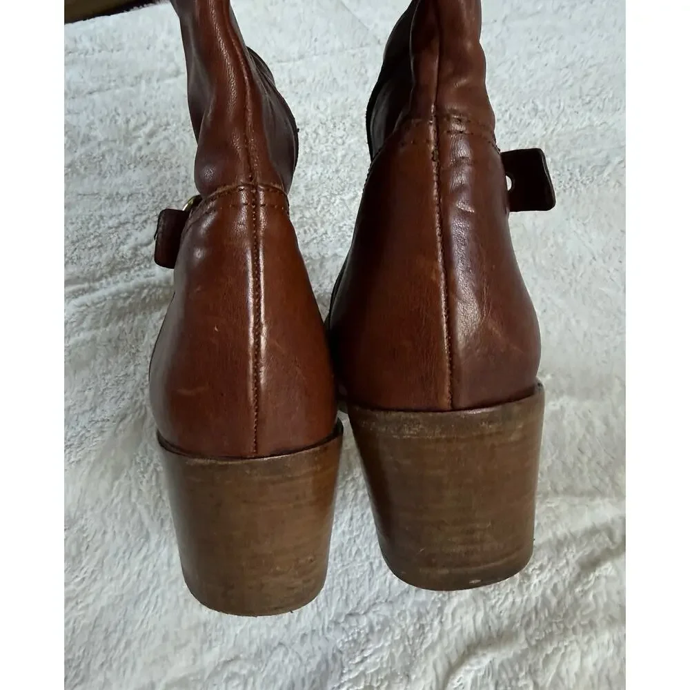Coach Saxton Knee High Boots, Tan/Brown Leather, Women’s Size 9 - Picture 6 of 7
